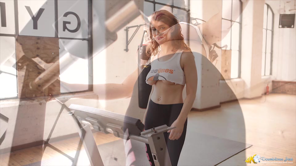 Katie Louise in Fit In No Time - DownblouseJerk