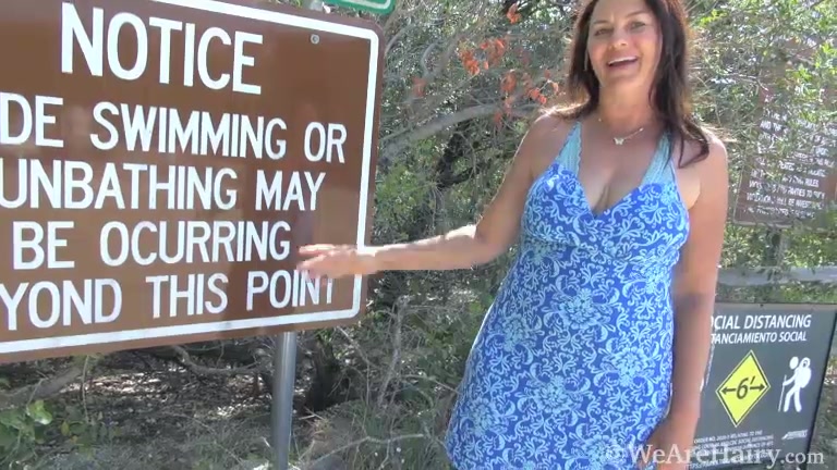 Joanna Jakes strips naked out by the lake deck