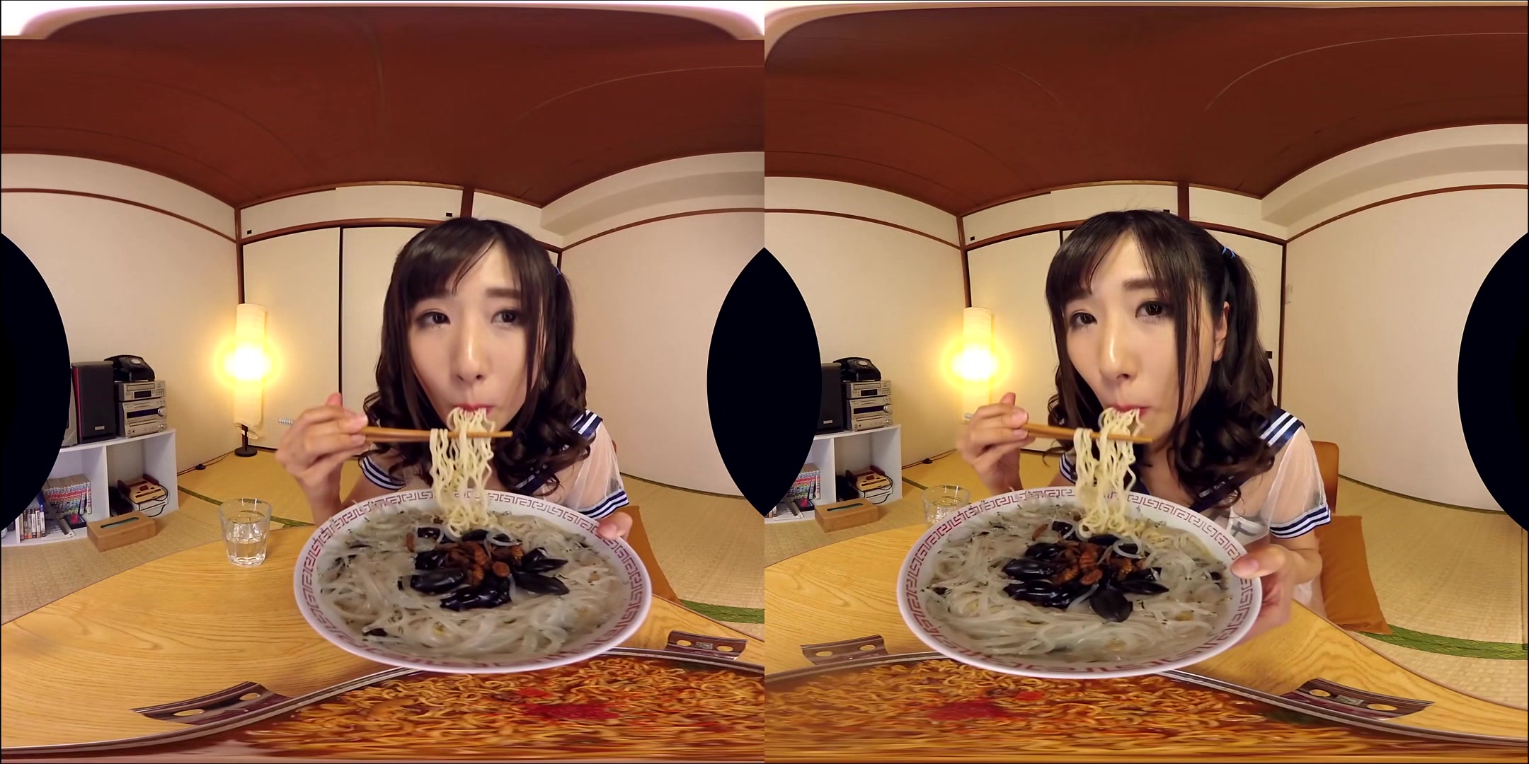 Kotomi Soramame Eats Bugs; Hot Japanese Idol Softcore Food Fetish