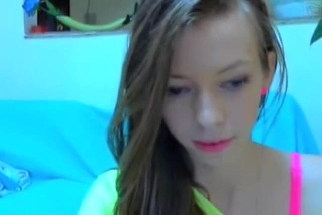 Hot cam girl and her pink pussy