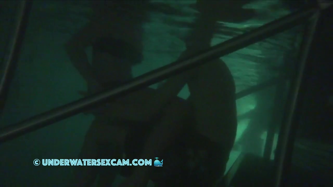 They Actually Manage To Have Sex Underwater On The Steps In Their Swimsuits