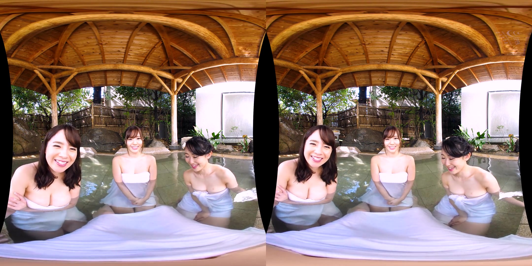 Sarina Kurokawa & Natsuko Mishima & Hotaru Mori in Sarina Kurokawa, Natsuko Mishima, and Hotaru Mori Busty Cheating Wives Mixed Bathing Harem 1 - TMAVR