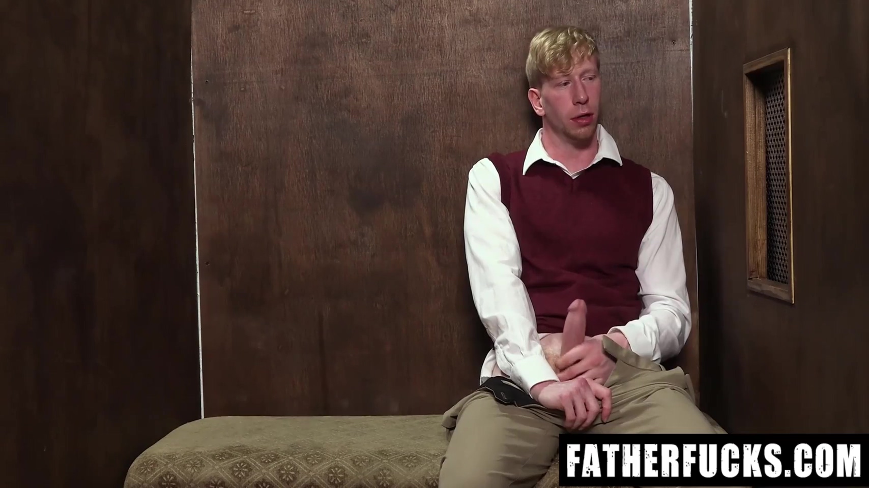 Priest Offered Sinners Huge Cock Through The Confession Window - Fatherfucks 8 Min