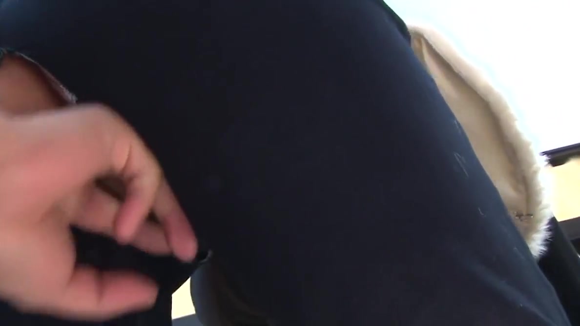 Having a ping fuck toy in her pussy outdoors is what turns her on