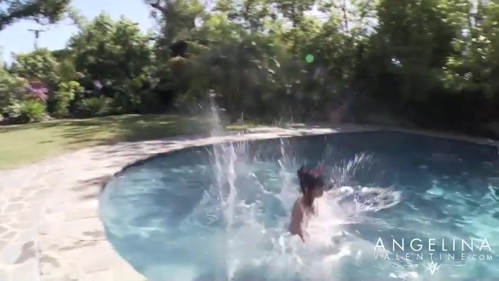 Angelina Valentine Poolside - AngelinaValentine