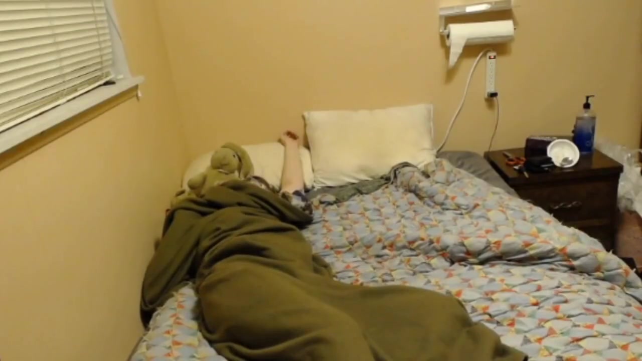 a cute trans girl gets wrapped in shrink wrap also cbt