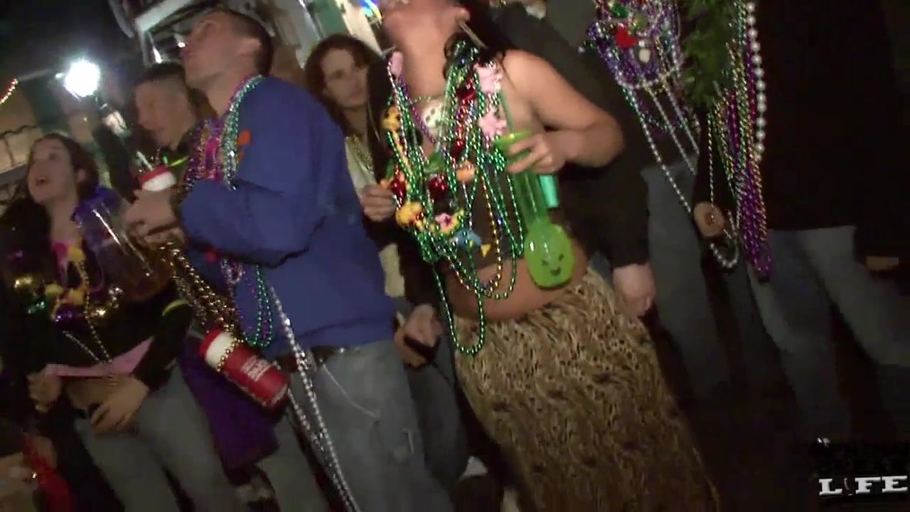 Awesome Mardi Gras Tits - SpringbreakLife