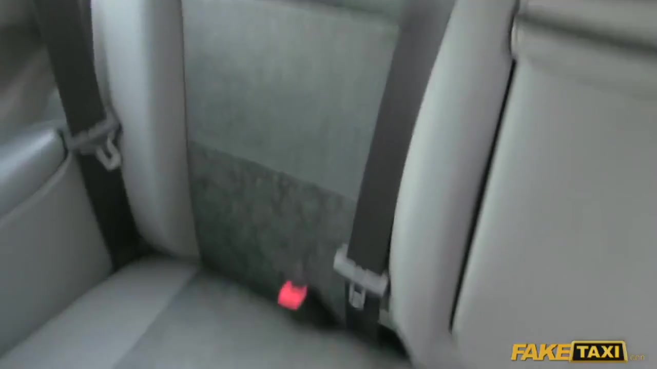 Hot Redhead Woman Railed In The Taxi To Off Her Fare