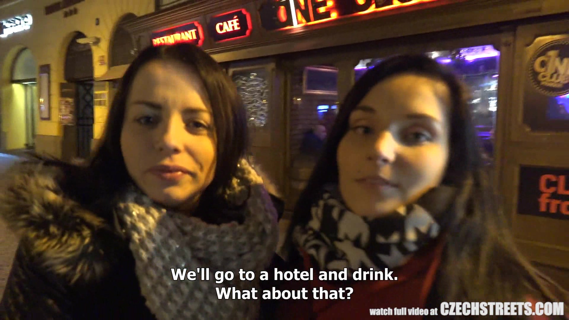 Czech Streets - I Picked up Girl in front of Prague Bar