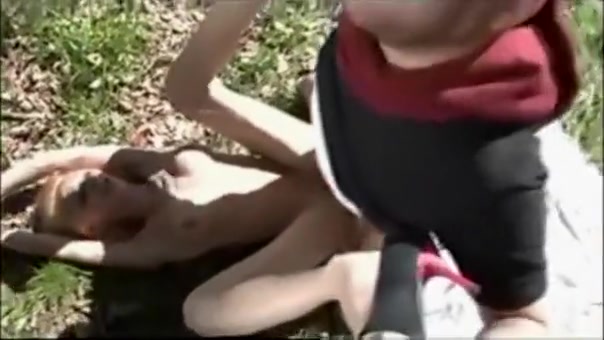 petite penis shemale amateur SISSY skank drilled outdoors