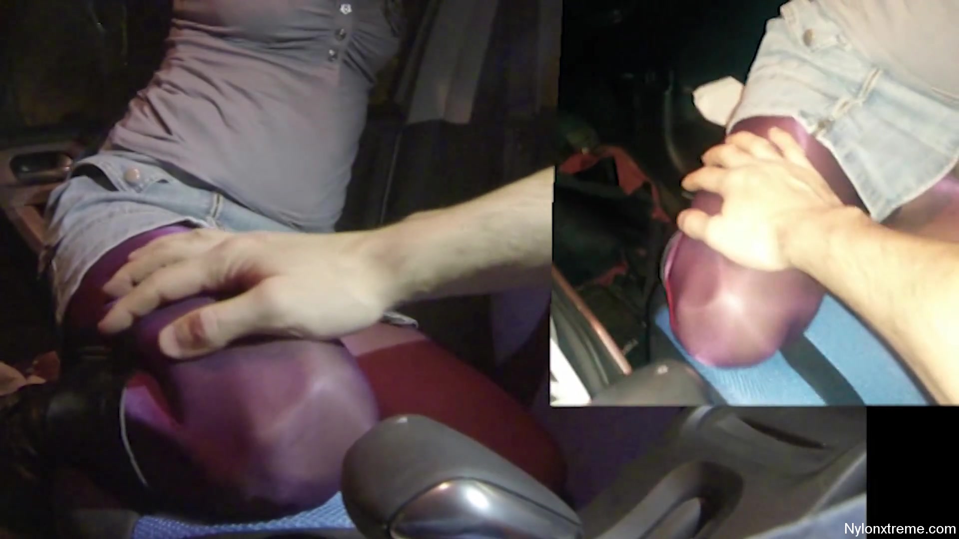 69 Blowjob In Car With Nylon Mask Wolford - Sex Movies Featuring Sexy Tights
