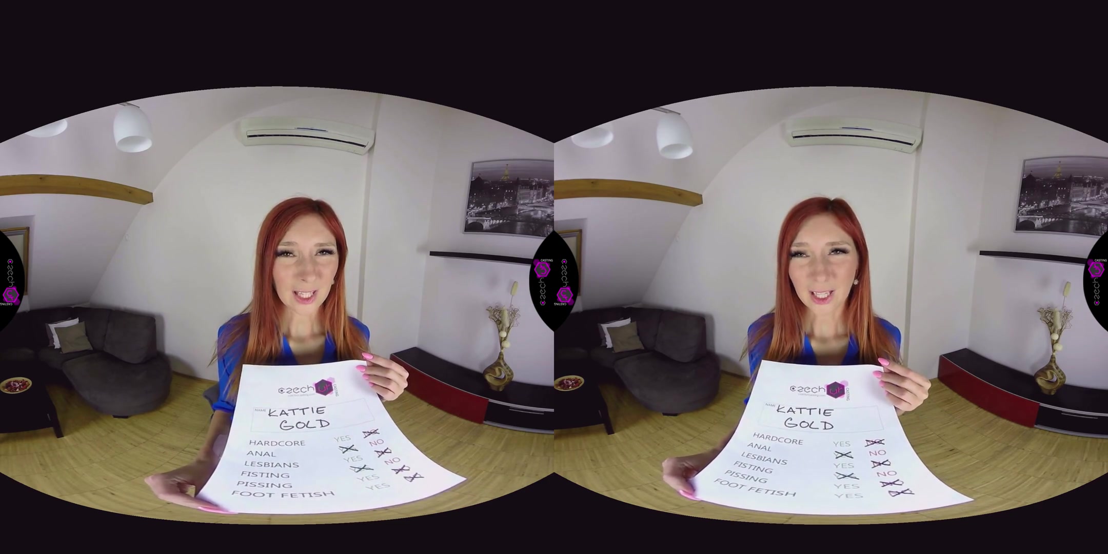 Kattie Gold in Kattie Gold Naughty Casting - CzechVRCasting