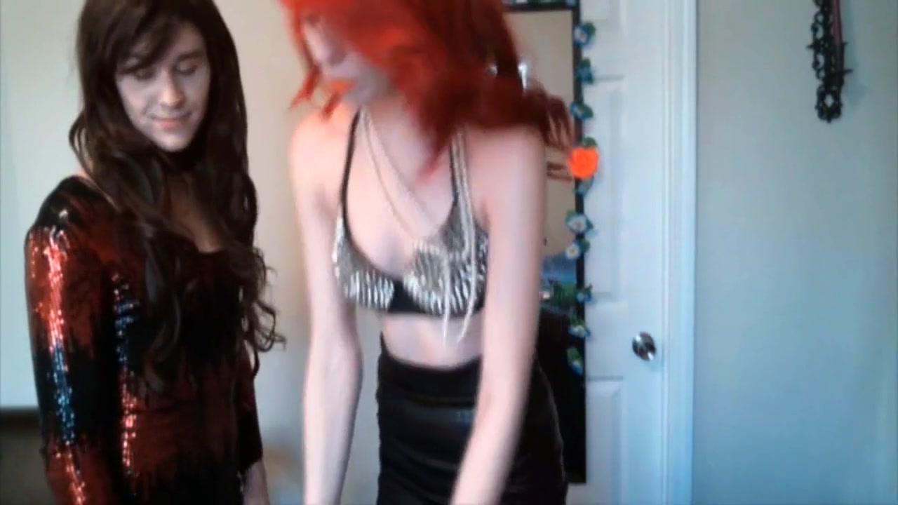 Redhead femdom teaching her slave how to dress like a lady by Femdom Austria