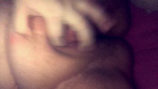 Playing with my pussy before bed