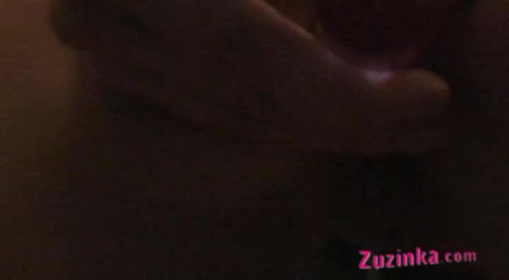 Amateur Zuzinka does lesbian striptease
