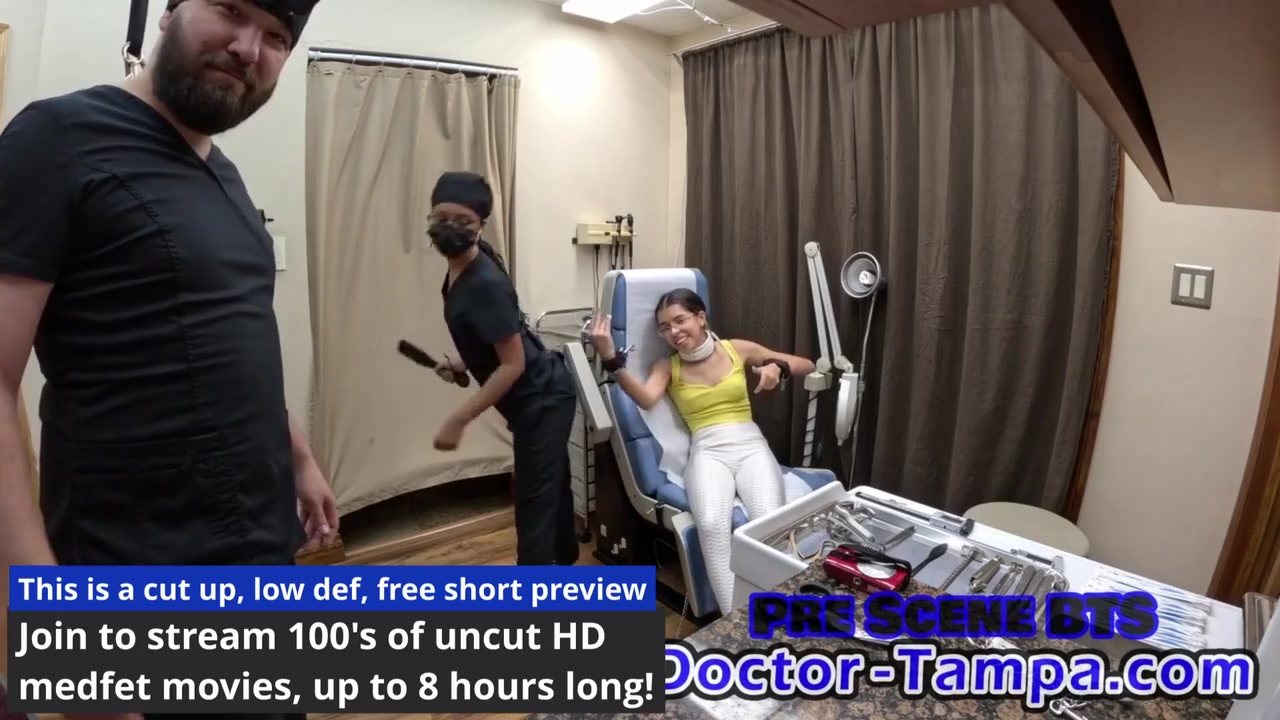Aria Nicole And Doctor Tampa - Glove In As As He Examines His Newest Specimen Virgin Orphan