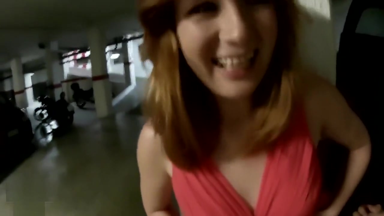 POV Russian Redhead teen 18+ Risky Fuck in Public Car Park