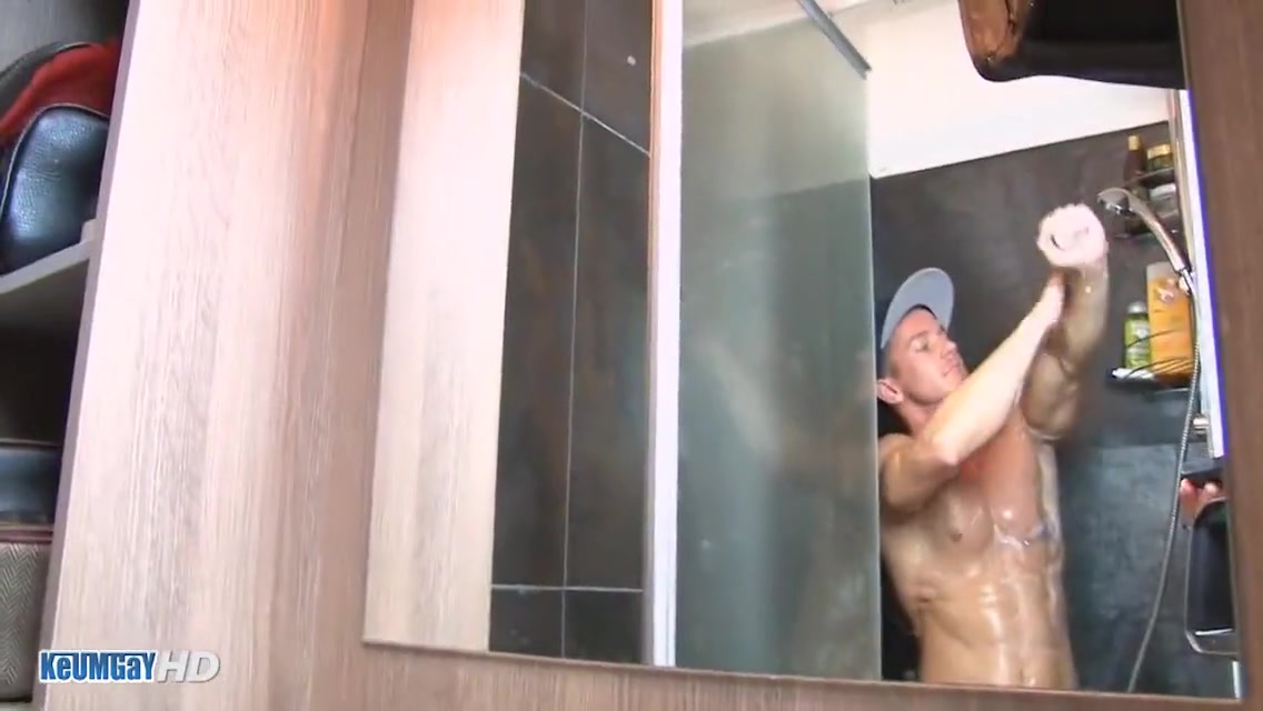 Hot Jock Gets Filmed During His Shower... 8 Min