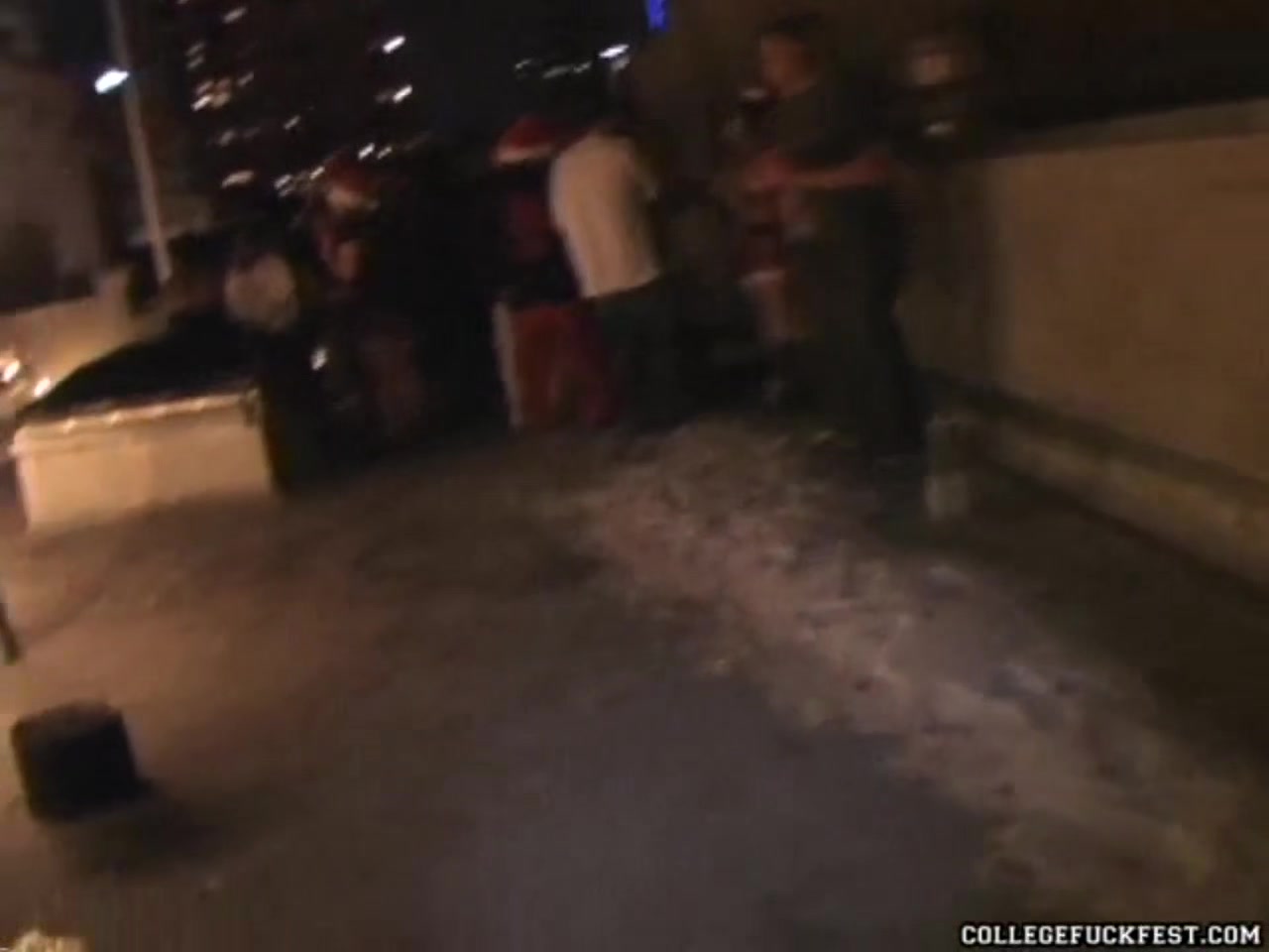 Skinny teen 18+ gets fucked on college campus by a stud