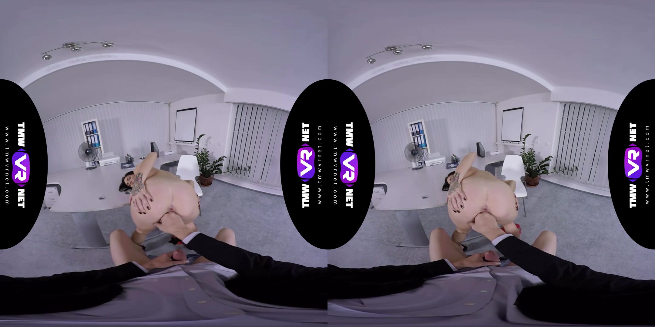 Hardcore Vr Fuck With A Sexy Brunette Employer - Hardcore Work Sex