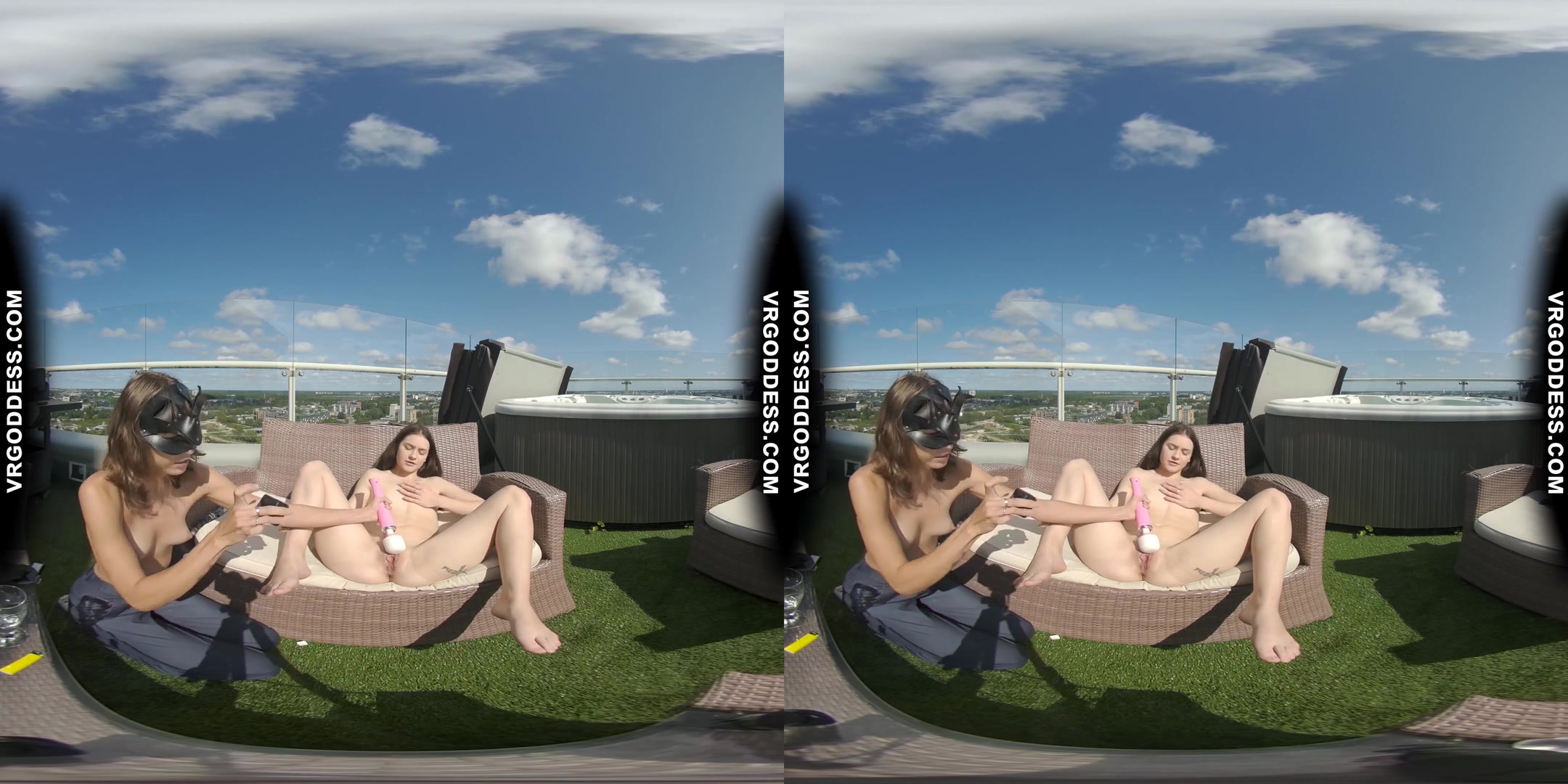 Lesbian Fun In The Sun Young Matty Smoking Dirty Female Director Miss Pussycat Worships Her Pussy
