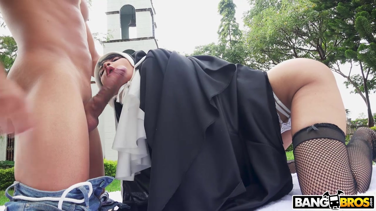 Dirty Nun Fucks The Gardener - BangBros