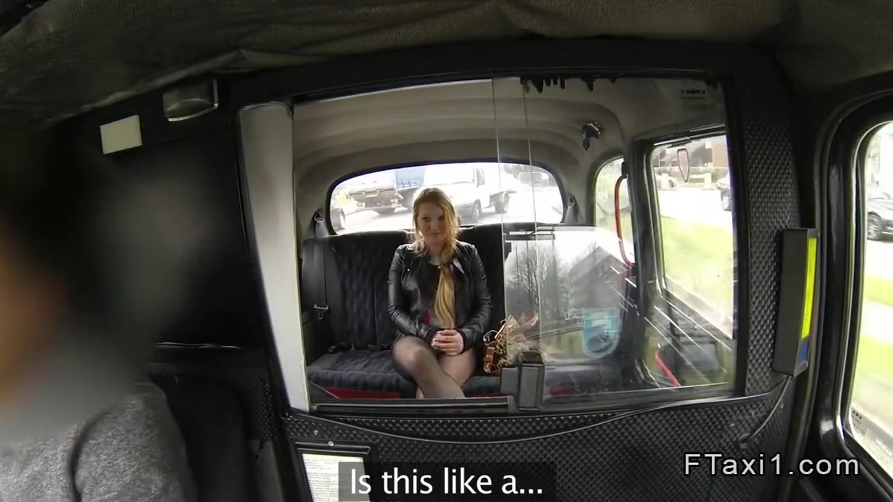 Blonde Cheating Girlfriend Bangs In Cab