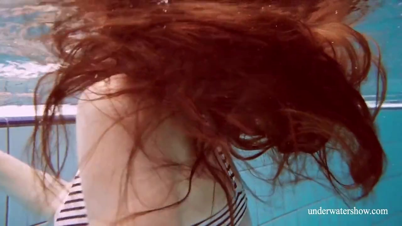 Big Tits Lola Stripping In The Pool For You