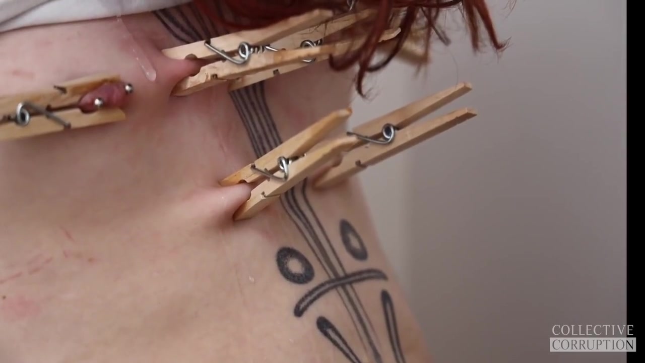 Pleasure And Beauty In Self Shot Dissever Featuring Rope, Clothespins, Drool, Anal Plug, Pussy Play And Orgasm 4 Min - Cam Damage