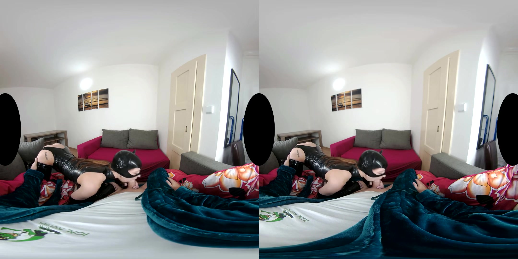 Mina K: Latex Pussycat - Fetish Gear VR POV - SexLikeReal