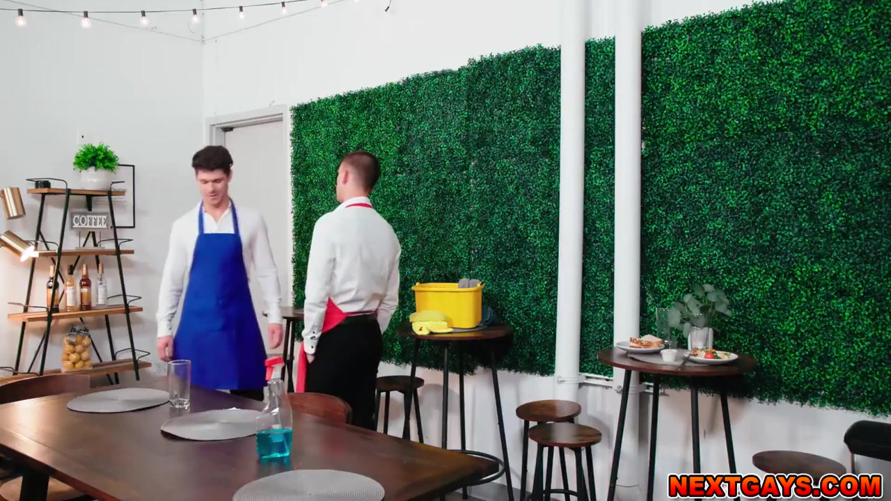 Devin Franco And Theo Brady - Steamy Encounter Between Two Hung Waiters And In Uniform