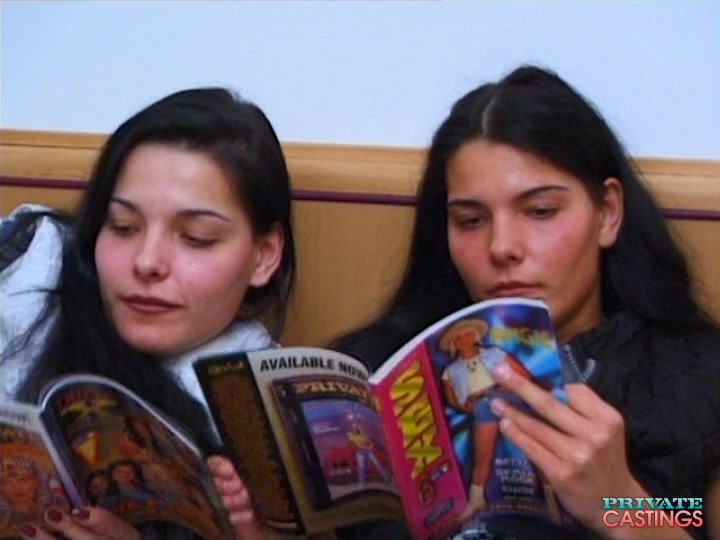Viviann & Sofianne, Brunette Fake twins In The Private Casting