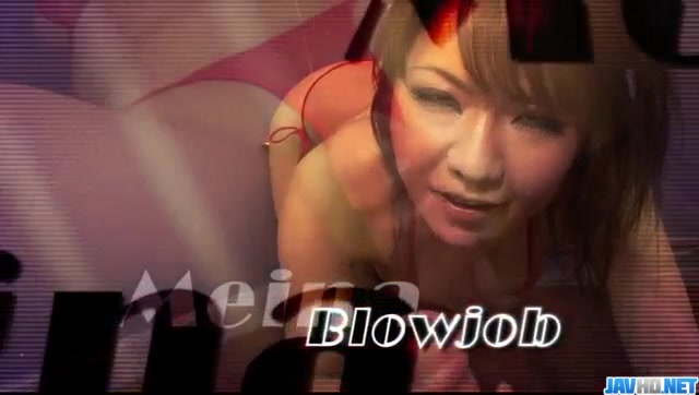 Meina, lingerie girl, endures huge cock in her twat