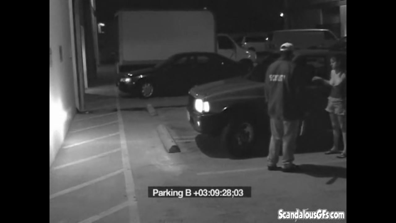 Security Blowjob by Hot Babe Caught on CCTV