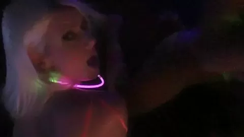 Abbey Lee Brazil & Layla Price in Blacklight Foursome - RealSlutParty