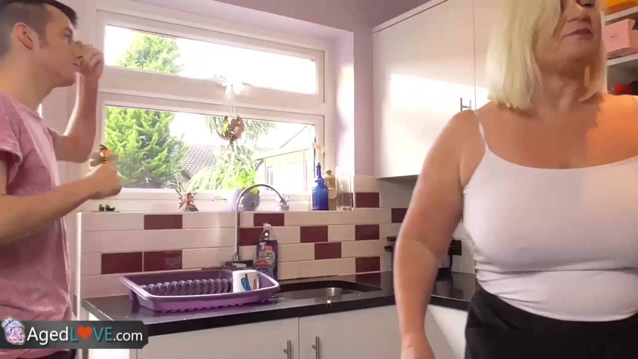 AgedLove Nice blonde granny is fucked by horny man