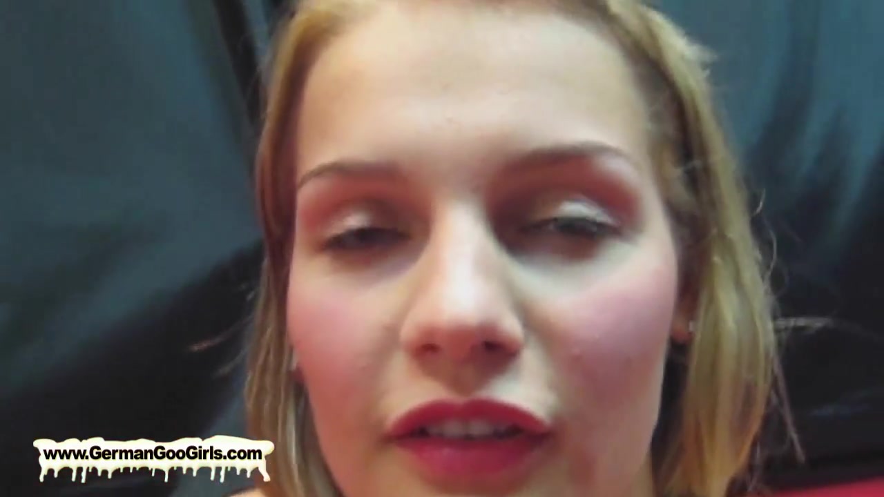 Two sexy young sluts lose their bukkake virginity