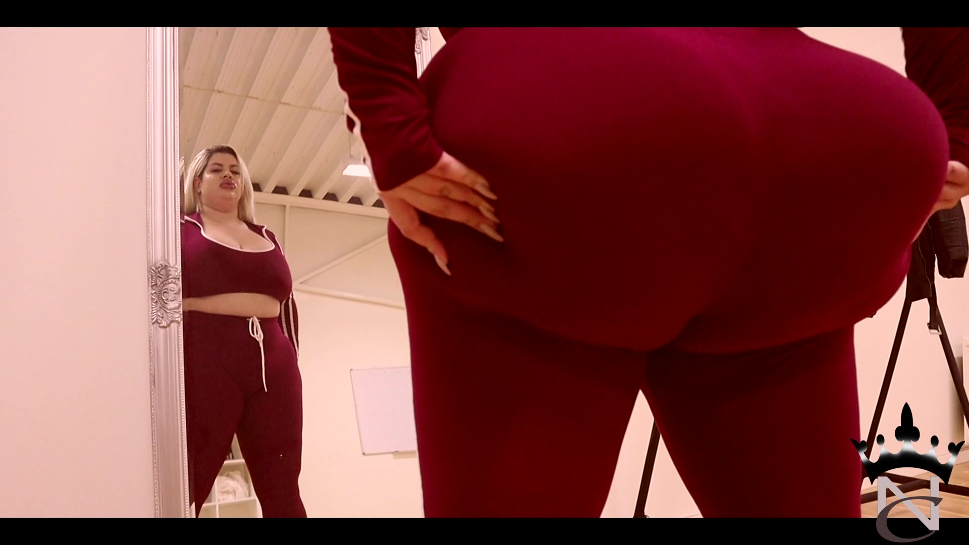 Wine Red Slim Dress - Sex Movies Featuring Natasha Crown