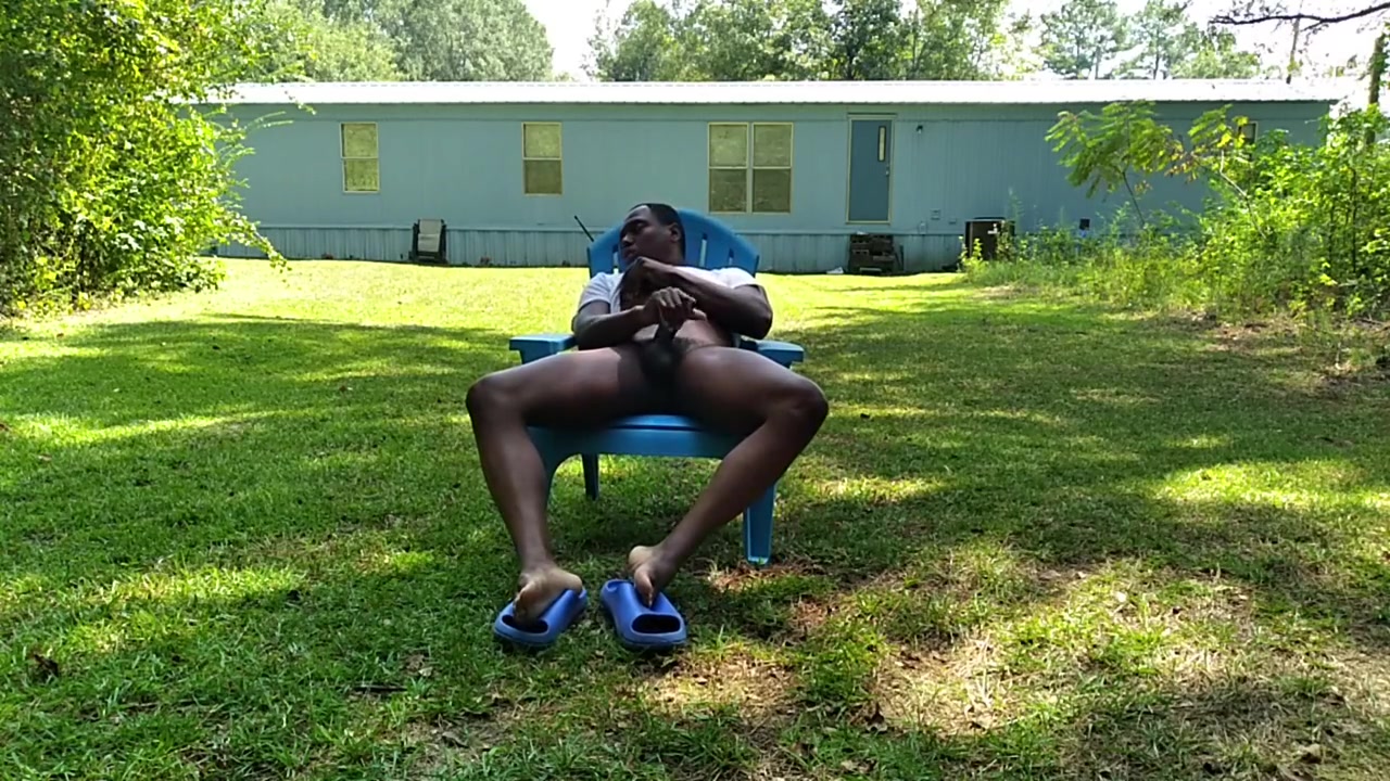 Outside Playing With My Dick