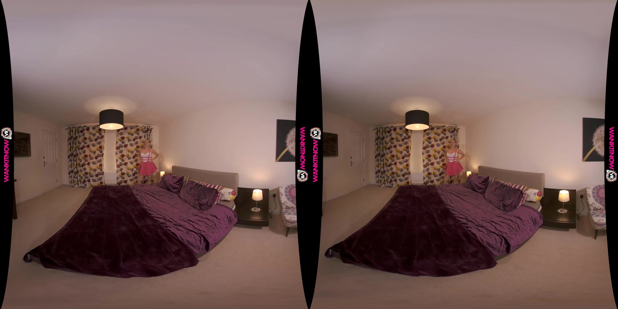 Night of Teasing - Big Tit British Babe Solo Striptease And VR Blowjob with Tommy Torso