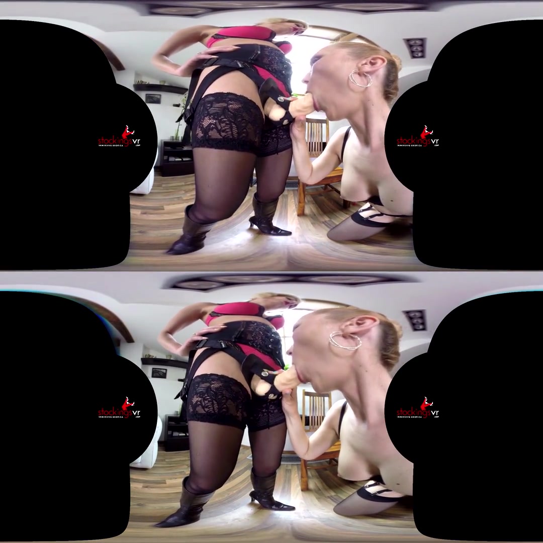 Mandy Paradise & Victoria Puppy in Slut Starring Mandy Paradise and Victoria - StockingsVR