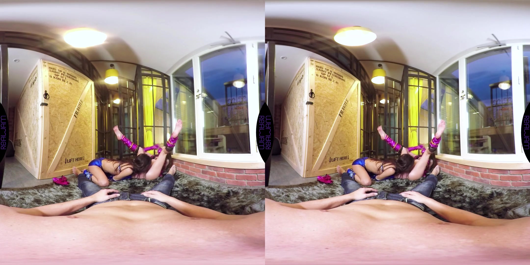 Kerry Cherry & Lita Phoenix in Mileena vs Kitana: The Hottest Fight - RealJamVR