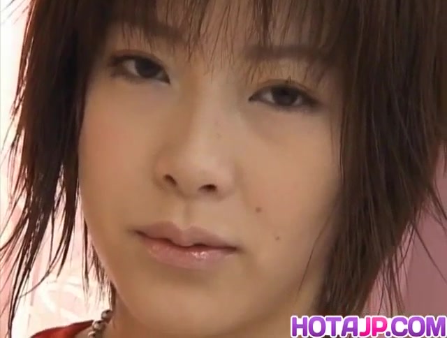 Kasumi Uehara sexy Asian babe in red gets banged and cr