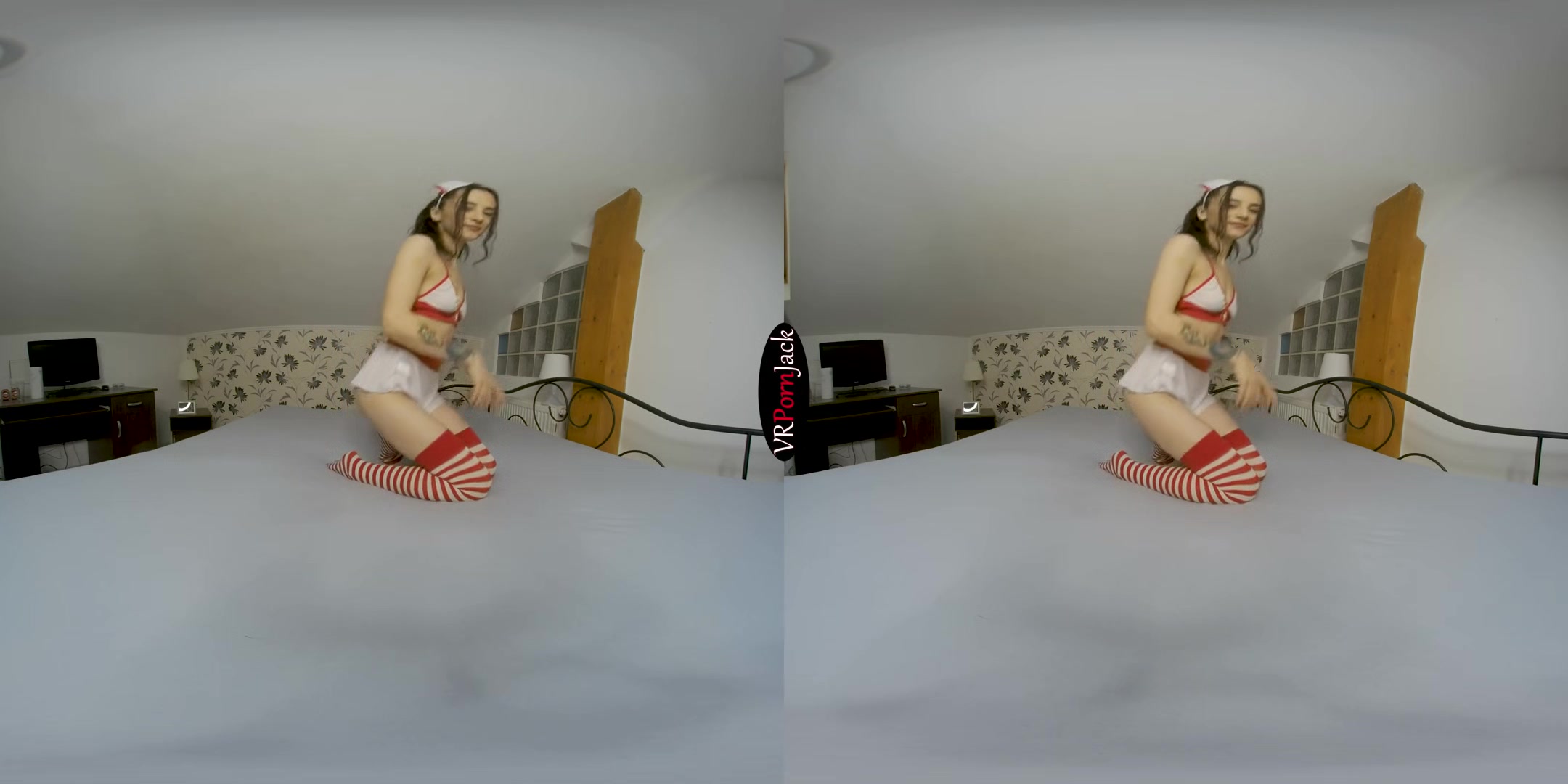 Foxxy Nurse - Teen Babe Solo Striptease - SexLikeReal