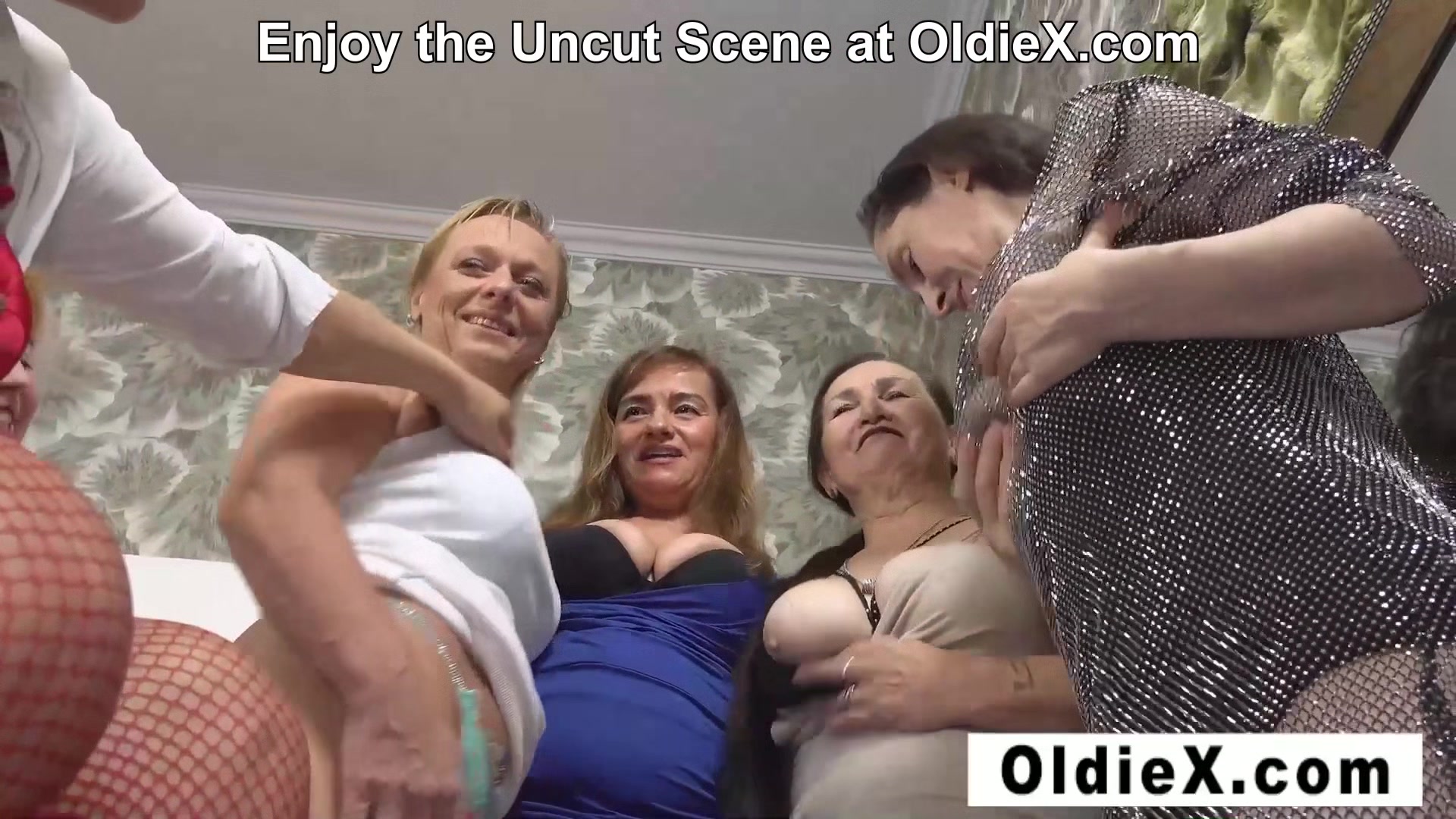 6 Slutty Grannies Playing with Sex Toys! for OldieX