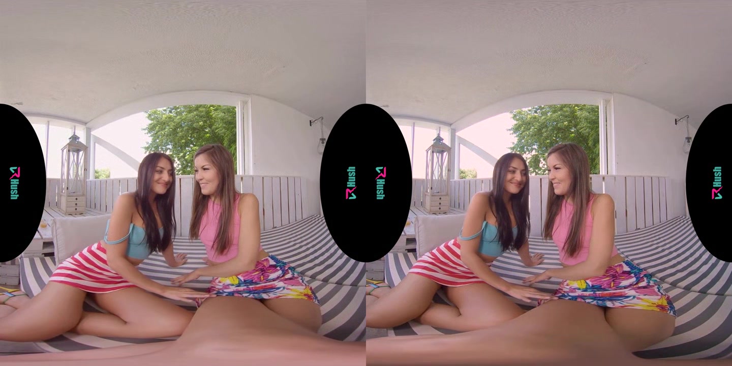 VRHUSH Naughty lesbians Cindy and Katy pleasing each other