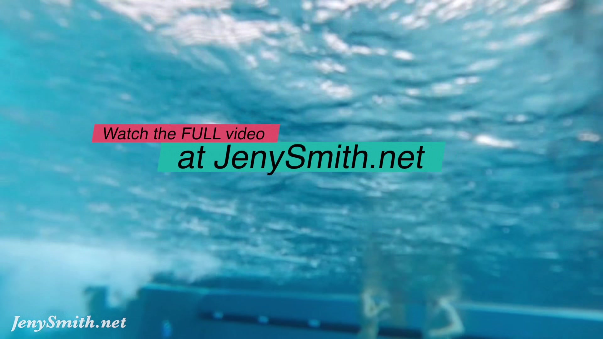 Jeny Smith bottomless in Spa. Naked underwater