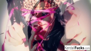 Kendall does a sexy tease with stock fetish feel to it
