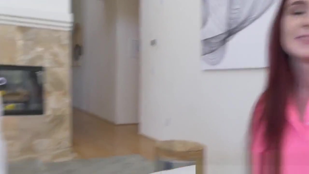 Pov ginger stepteen gets face jizzed