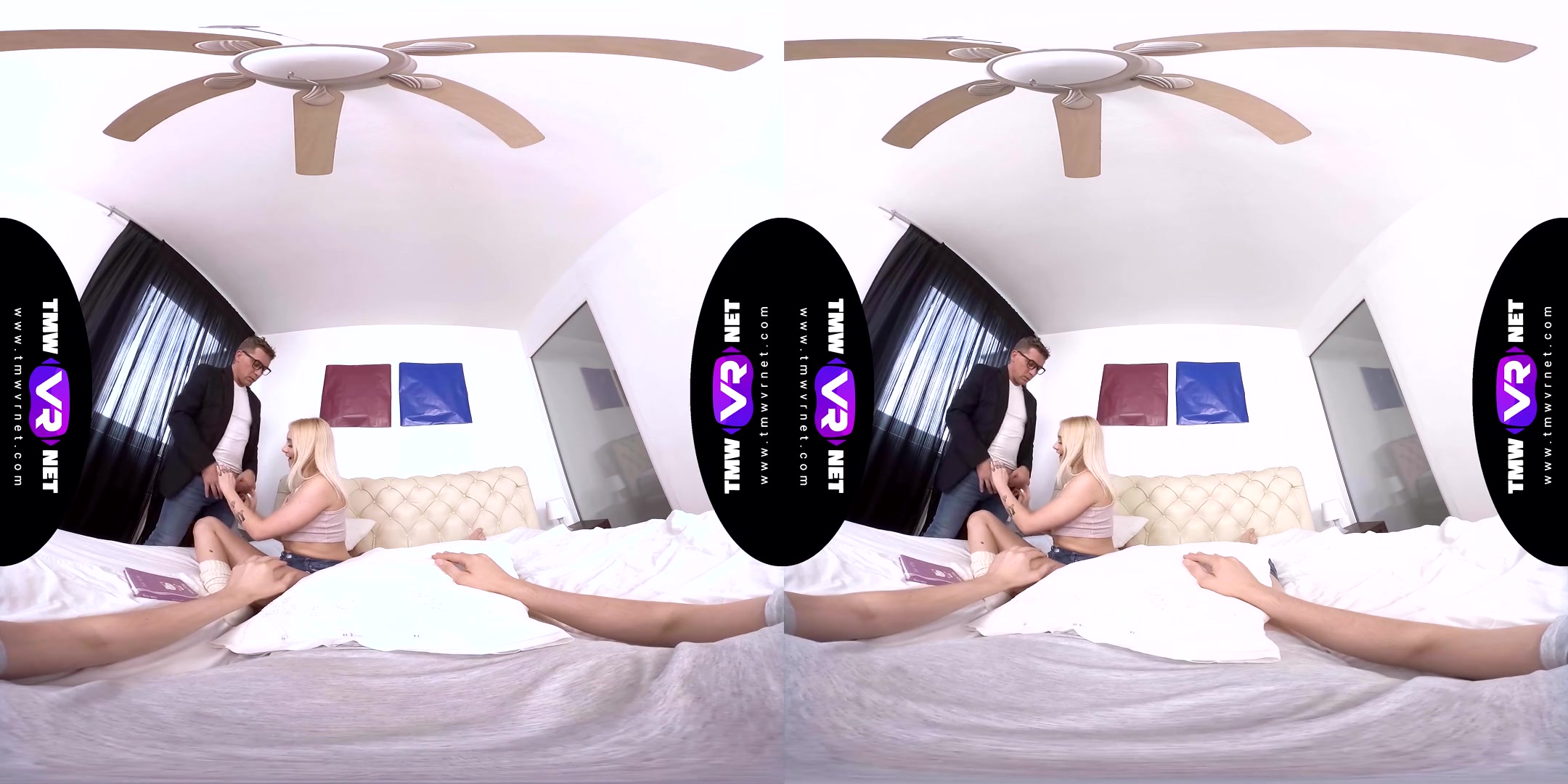Sex Crime And Punishment In Hotel - Blonde Babe MFM Threesome POV